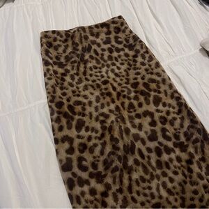 Zara Brown Tan Midi Pencil Skirt for Night Out